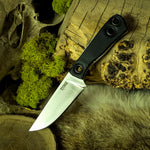 Beartooth Necker Preorder Grant Majors - Black Leather Scales - Red Kydex