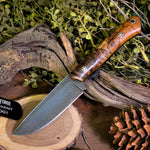 Ranger Pre-order Derek Ballard - Spalted Hackberry - orange Glow in the Dark Pinstripes with black liners- Mosaic Pins