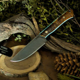Ranger Pre-order Derek Ballard - Spalted Hackberry - orange Glow in the Dark Pinstripes with black liners- Mosaic Pins