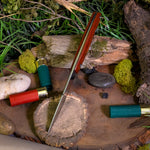Custom Harpoon Point - Inferno Burlap - Black Liners - Flared Hollow Pins
