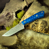 Oroboros XL - Blue Snake Acrylic - Blue Glow Liners - Mosiac pins