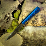 Oroboros XL - Blue Snake Acrylic - Blue Glow Liners - Mosiac pins