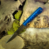 Oroboros XL - Blue Snake Acrylic - Blue Glow Liners - Mosiac pins