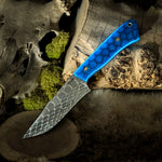 Oroboros XL - Blue Snake Acrylic - Blue Glow Liners - Mosiac pins