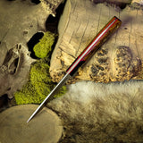 Forged Hunter - Desert Ironwood with Black canvas bolster - red liners - mosaic pins