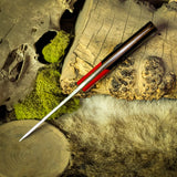 Forged hunter - Black Canvas with Red g10 bolster - natural canvas liners - Color swap pins