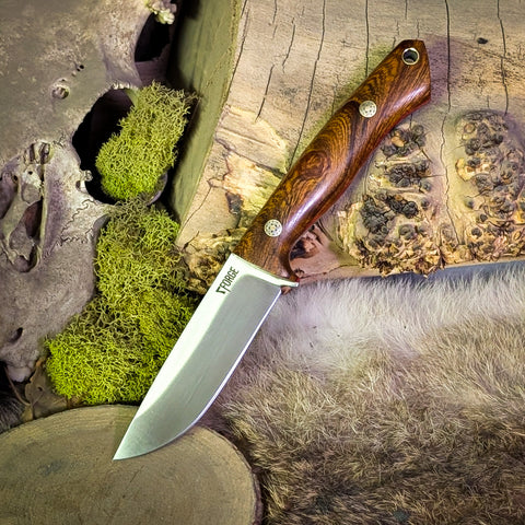 Custom Artemis Edc - Desert Ironwood - Red Liners - Mosaic Pins