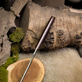 Swordfish - Abalone Micarta - Natural canvas liners - mosaic pins