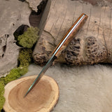Swift - Black Ash Burl - Orange and black liners - black pins