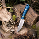 Gambler - Blue Burlap - yellow liners - brass mosaics.