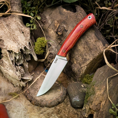 Custom EDC - Firedog canvas - Natural Canvas Micarta - Natural canvas liners