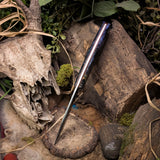 Watchdog - Tiger stripe maple - Natural canvas micarta liners - natural canvas micarta pins