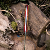 Peacekeeper - Black ash burl - black canvas and red liners - mosaic pins