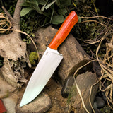 Western Chef - Creamsicle acrylic - Orange glow liners - orange g10 pins