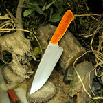 Western Chef - Creamsicle acrylic - Orange glow liners - orange g10 pins