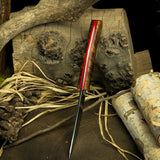 Horizon - Curly Koa - Black over Red Glow Liners - Mosaic pins