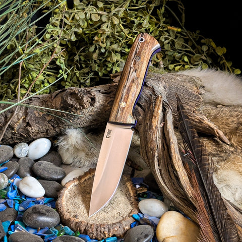 Avalon - Spalted Alder - Black and Purple Liners - Mosaic pins