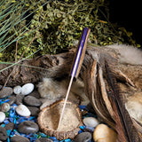 Avalon - Spalted Alder - Black and Purple Liners - Mosaic pins