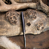 Siren - Black Canvas Micarta - Purple Liners - Purple Pin