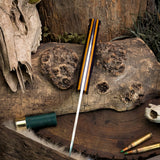 Artemis Hunter - Purple and Copper GCarta - Vintage canvas and Purple G10 Liners - Mosaic Pins