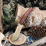 Forged Skinner - Red Maple Richlite - Natural Canvas Liners -Natural Canvas Pins