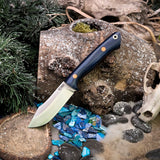 Mini Trapper - Blue Richlite - Natural Canvas Liners - Natural Pins