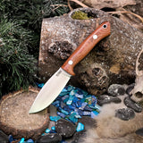 Arctic EDC - Natural Canvas Micarta - Emerald Green Liners - Aluminum Pins