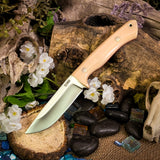 Artemis Hunter - Antique Ivory Micarta - Red Liners - Mosaic Pins