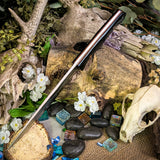 Custom Forged Fighter - Black Richlite - Natural Canvas Liners - Natural Canvas Pins