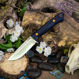 Prototype Artemis Huntress - Blue Richlite - Natural Canvas Liners - Butterscotch pins