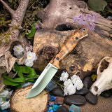 Artemis Huntress -Spalted Hackberry - Black Canvas Liners - Black Pins