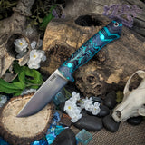 Artemis Hunter - Blue and Purple GCarta - Blue Glow Liners - Blue Glow Pins