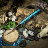 Artemis Hunter - Blue and Purple GCarta - Blue Glow Liners - Blue Glow Pins