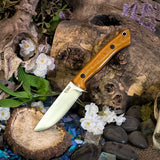 Artemis EDC - Vintage Canvas Micarta - Black Canvas Liners - Black Pins