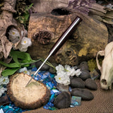 Mini Trapper - Deep Autumn Micarta - Copper pins