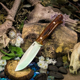 Arctic Hunter - Amber Jigged Stag Bone - Black Canvas Liners - Copper Mosaic Pins