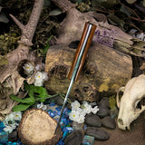 Arctic Hunter - Amber Jigged Stag Bone - Black Canvas Liners - Copper Mosaic Pins