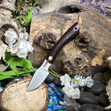 Siren - Orange and Black Canvas Micarta