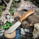 OG trapper - Vintage Canvas Micarta - Black Canvas Liners - Mosaic Pins