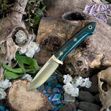 Folium - evergreen burlap - white liners - mosaic pins