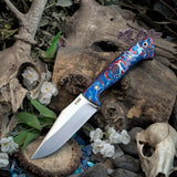 Gunslinger - Patriot G10 Burl - Black Canvas Liners - Star Mosaic Pins