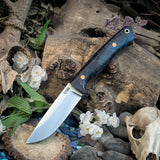 Artemis Hunter - Blue Maple Burl - Natural Canvas Liners - Butterscotch Pins