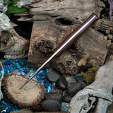 Artemis Bushcrafter - Natural Canvas Micarta - Purple Liners - aluminum pins