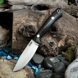 Venator EDC - Camo Linen Micarta - Aluminum Pins