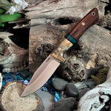 Artemis Ranch Hand - Desert Ironwood - Buckeye Burl Bolster - Black Canvas Liners - Mosaic Pins