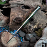 Artemis Ranch Hand - Green Maple Burl - Green and Black Canvas Liners - Mosaic Pins