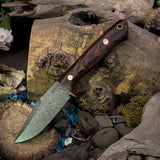 Prototype Fury - Desert Ironwood Burl - Black Canvas and Red Liners - Mosaic Pins