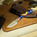 Siren - Trippy Micarta - Purple Glow in The Dark Liners - Mosaic Pin