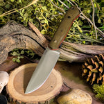Ranger - Green Canvas Micarta - Red Liners - Mosaic Pins