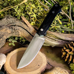 Ranger -Black Canvas Micarta - Blue Liners - Aluminum Pins